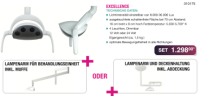 LED treatment light "EXCELLENCE" including lamp holder