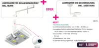 LED treatment light "MERIT" including lamp holder